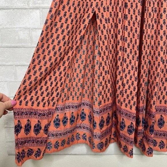 NWT RAGA Avah Geometric Print Split Front Maxi Dress - Picture 10 of 14